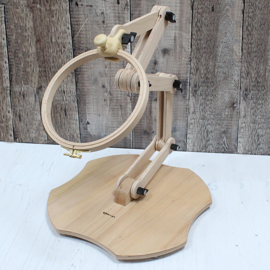 Embroidery Hoop Stand Cross Stitch Supplies Adjustable Holder Height Frame  