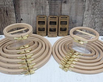 Nurge Holz Ring Stickrahmen Kreuzstich Ring in 5 Größen 8mm Tiefe