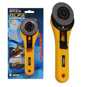 OLFA 60mm Rotary Cutter and Spare Blades Paper, Craft & Sewing