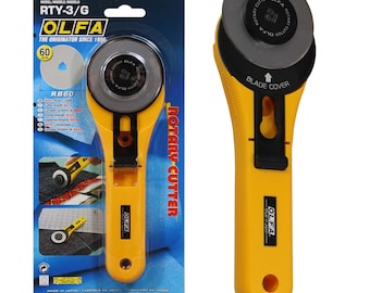 OLFA 60mm Rotary Cutter and Spare Blades Paper, Craft & Sewing
