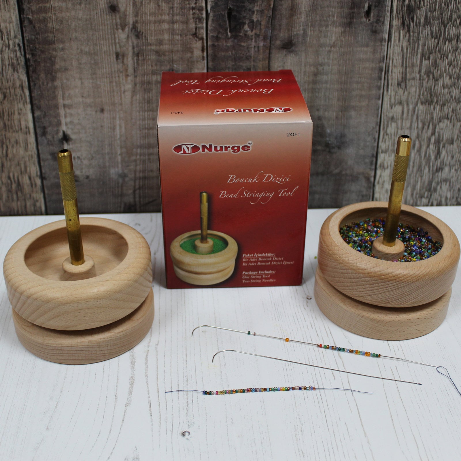 Nurge Jewellery Making Seed Bead Stringing Tool Beading Etsy