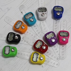 Digital Row Counter Register or Sports Lap Number Tally in 10 Colours