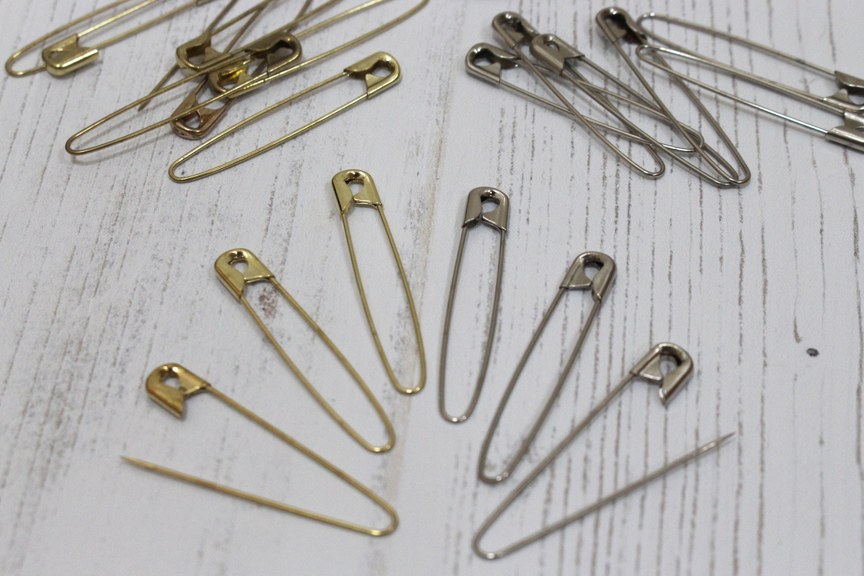 Matte Silver Safety Pins 128mm Shawl Pins Giant Jumbo Safety Pins Brooch  Pins Laundry Pins Kilt Pin Back Blanket Pins 2pcs 