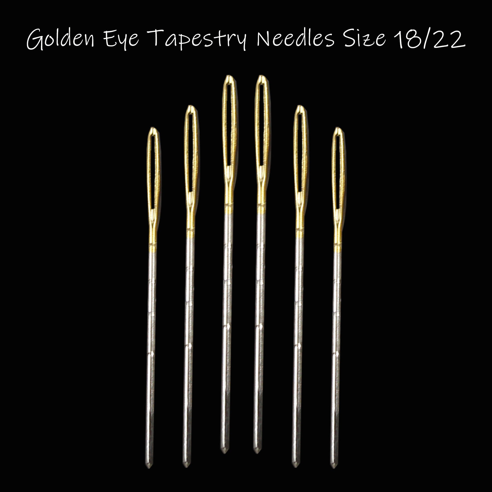 SINGER Tapestry Hand Needles, Set of 6 Sewing Needles, Sizes 18 & 22