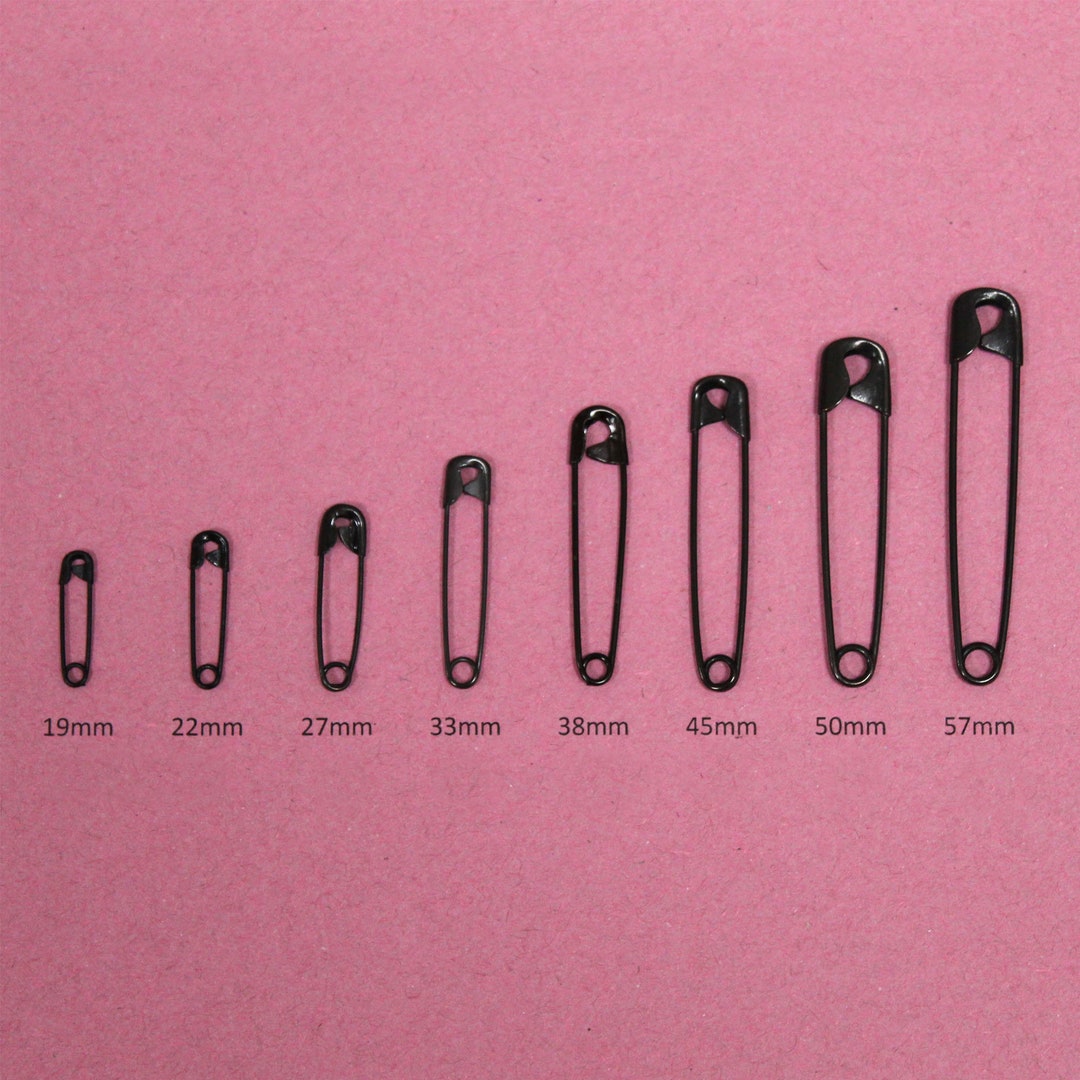 Premium Quality Black Safety Pins Made From Hardened Steel Pin Etsy