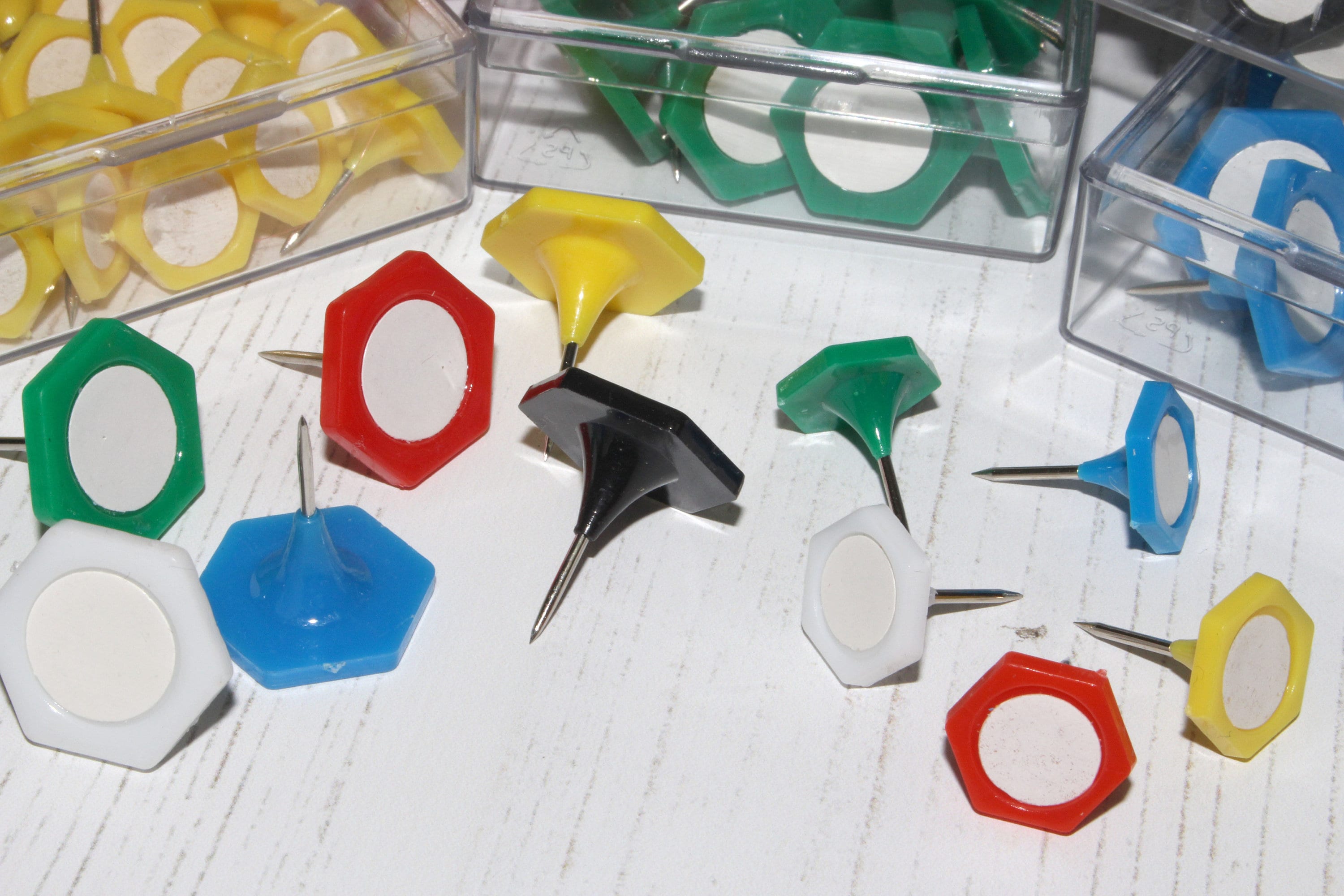 Write on Indicator Push Pins Flag Map Marker Cork Notice Board 2 Sizes ...