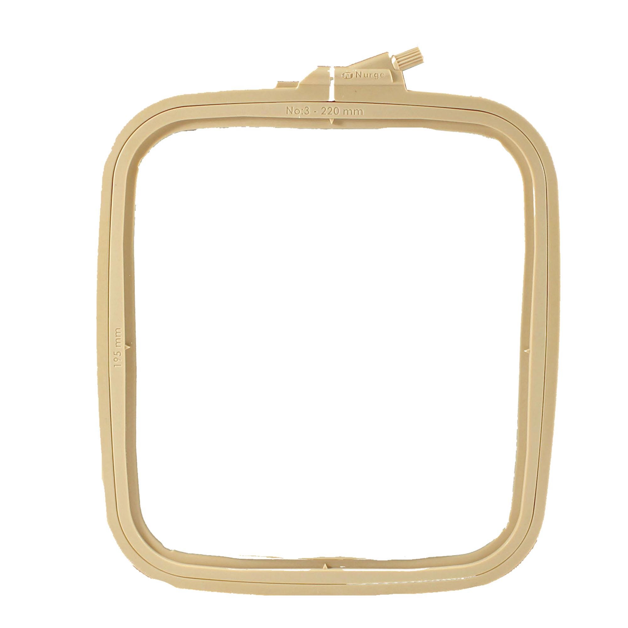 Cerceaux De Broderie Carrés En Plastique Bleu Nurge - Lot Avec Vis De Réglage Pour Point De Croix Et Loisirs Créatifs