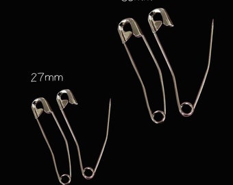 Quilters Curved Safety Pins for Quilting & Basting in 2 Sizes Small to Large