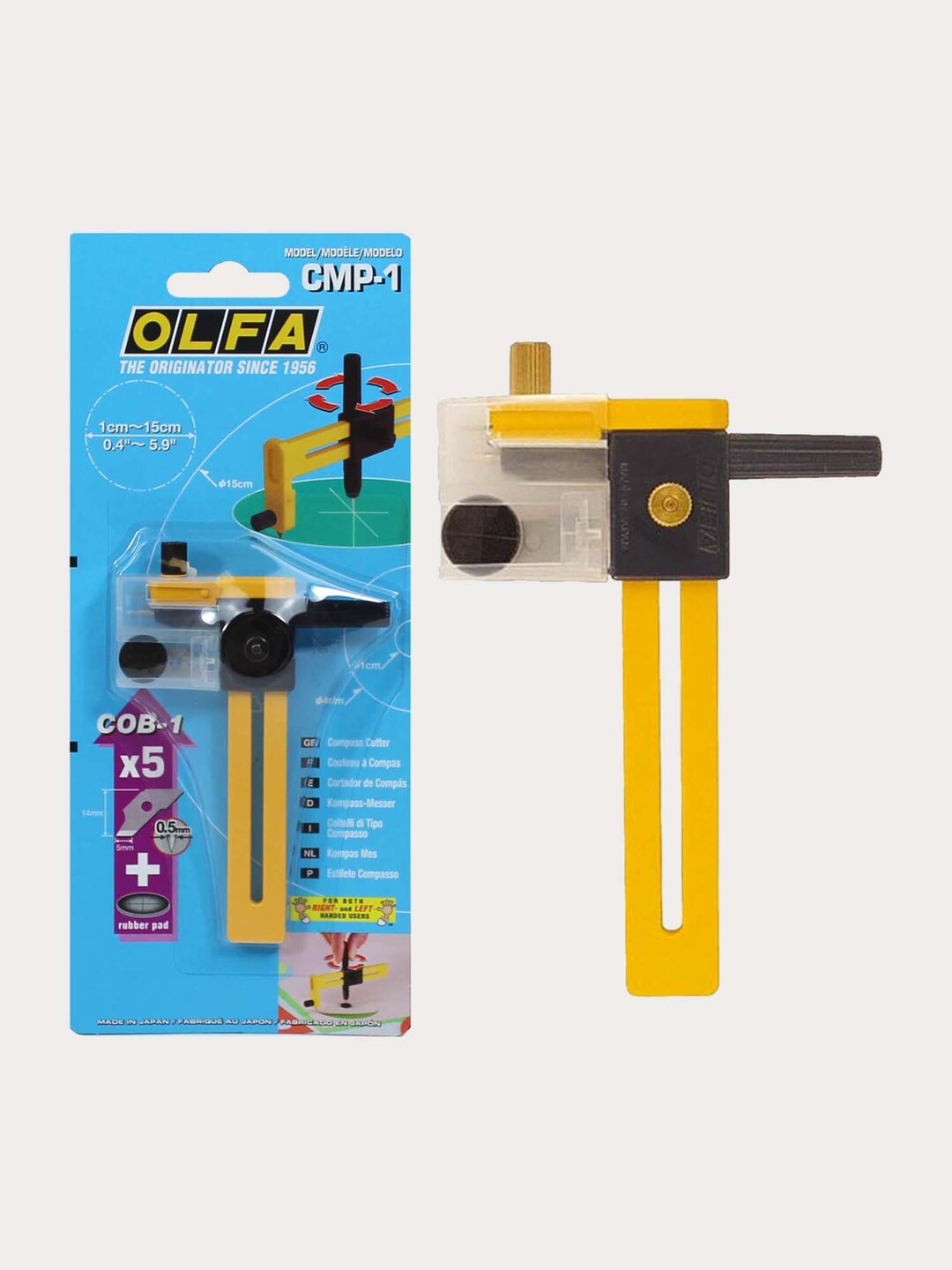 OLFA Compass Cutter Tool for Cutting Circles & Replacement Blades CMP-1 ...