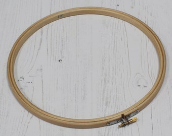 Wooden Embroidery and Cross Stitch Hoop Ring 10 inch (25cm)