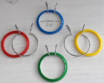 Nurge Embroidery Hoop Cross Stitch Metal Spring Tension Ring & Frame 58mm 2.25"