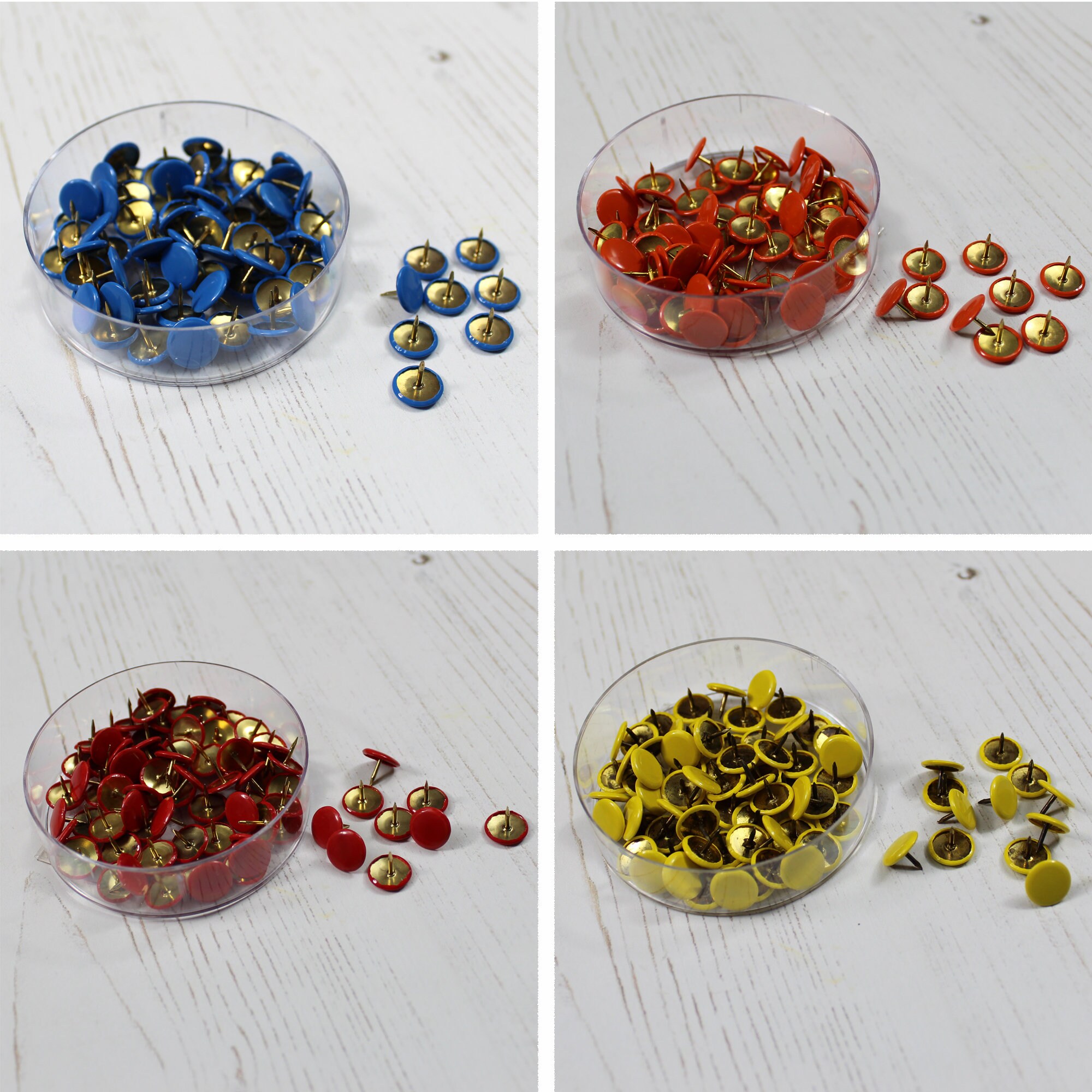 Drawing Pin Pink Coloured Drawing Pins 18 Colour Options and Assorted Tumb - Etsy