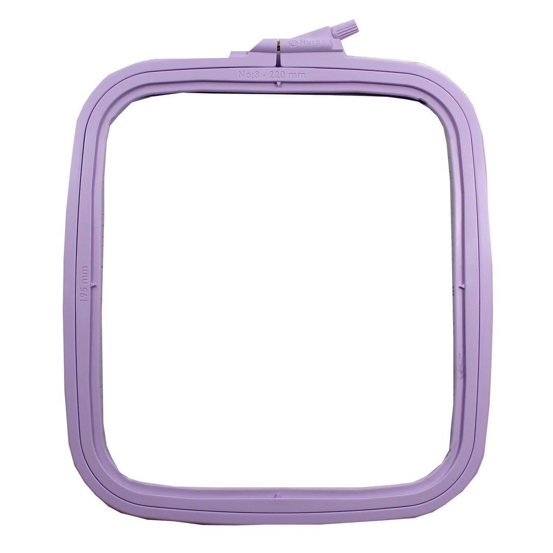 Nurge Telaio da ricamo quadrato, in plastica, per punto croce, per