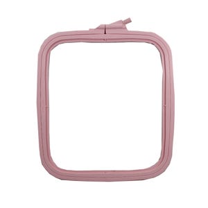 Nurge Embroidery Cross Stitch Square Oblong Rectangle Plastic Frame Pink #3 ~ 195mm x 220mm