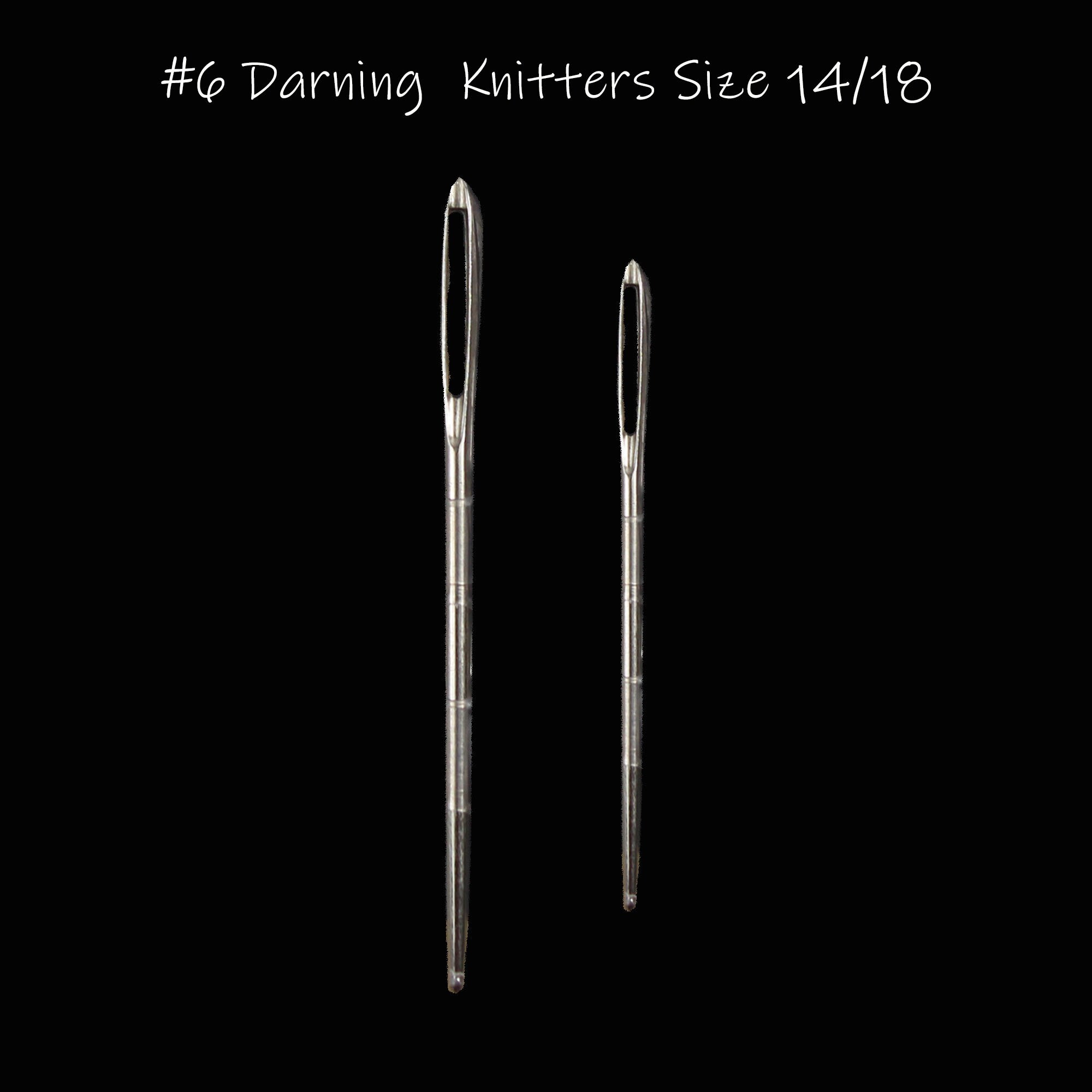 Sewing Needles for Knitters ,large Eye , Size 14 , Darning , Blunt-ended -   Israel
