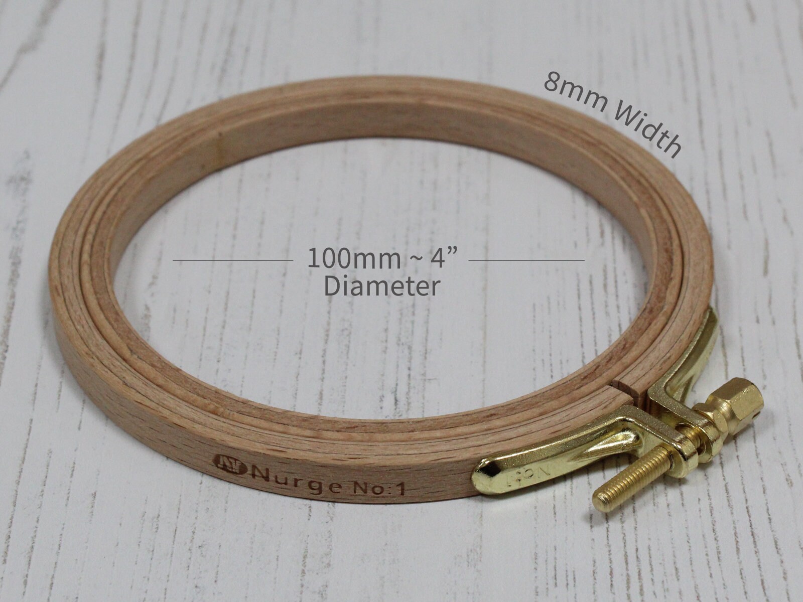 Embroiding Ring Nurge Wooden Embroidery Ring Cross Stitch Hoop in 5 Sizes 8mm Depth - Etsy