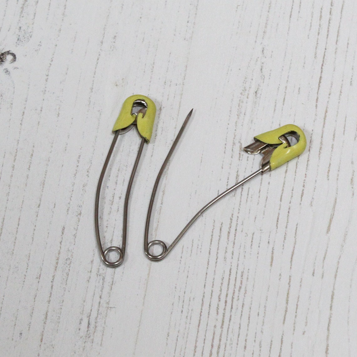 Quality Nappy Pins Baby Safety Snap Lock Metal Cap Diaper Pins Etsy