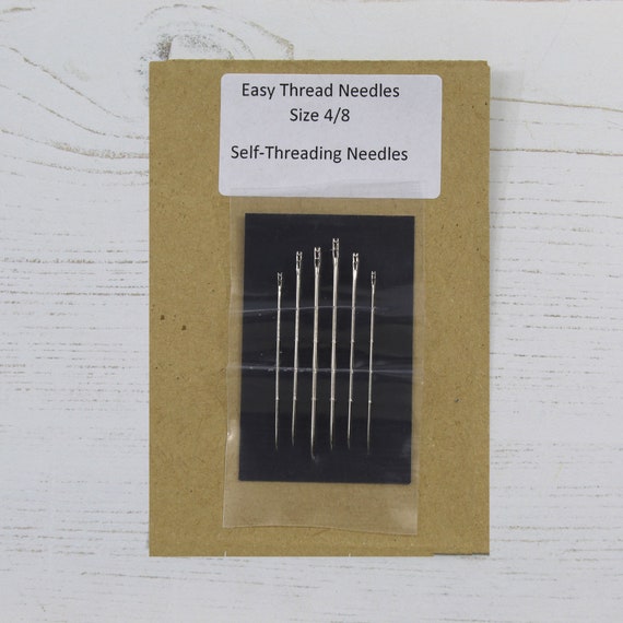 Crafty Hand Sewing Needles Easy Thread Sharps Sew Threading Needle Size 4/8  