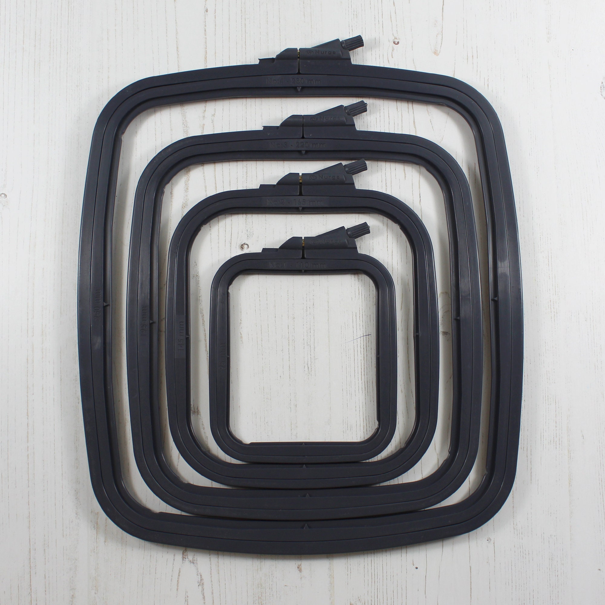 Nurge 刺繍 クロスステッチ 正方形 長方形 プラスチックフレーム x4