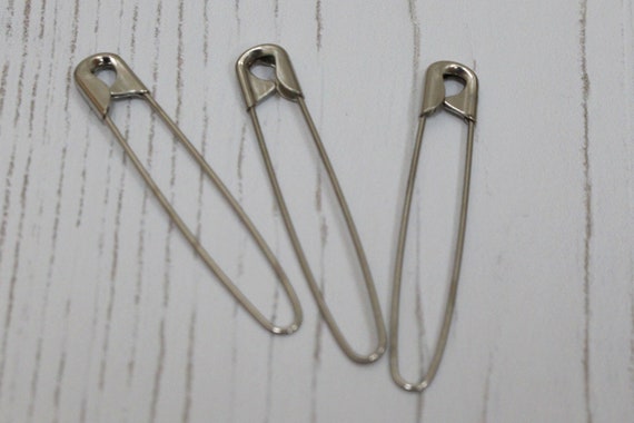 French Style 40mm Coiless Safety Pins for Bead Craft and Jewellery
