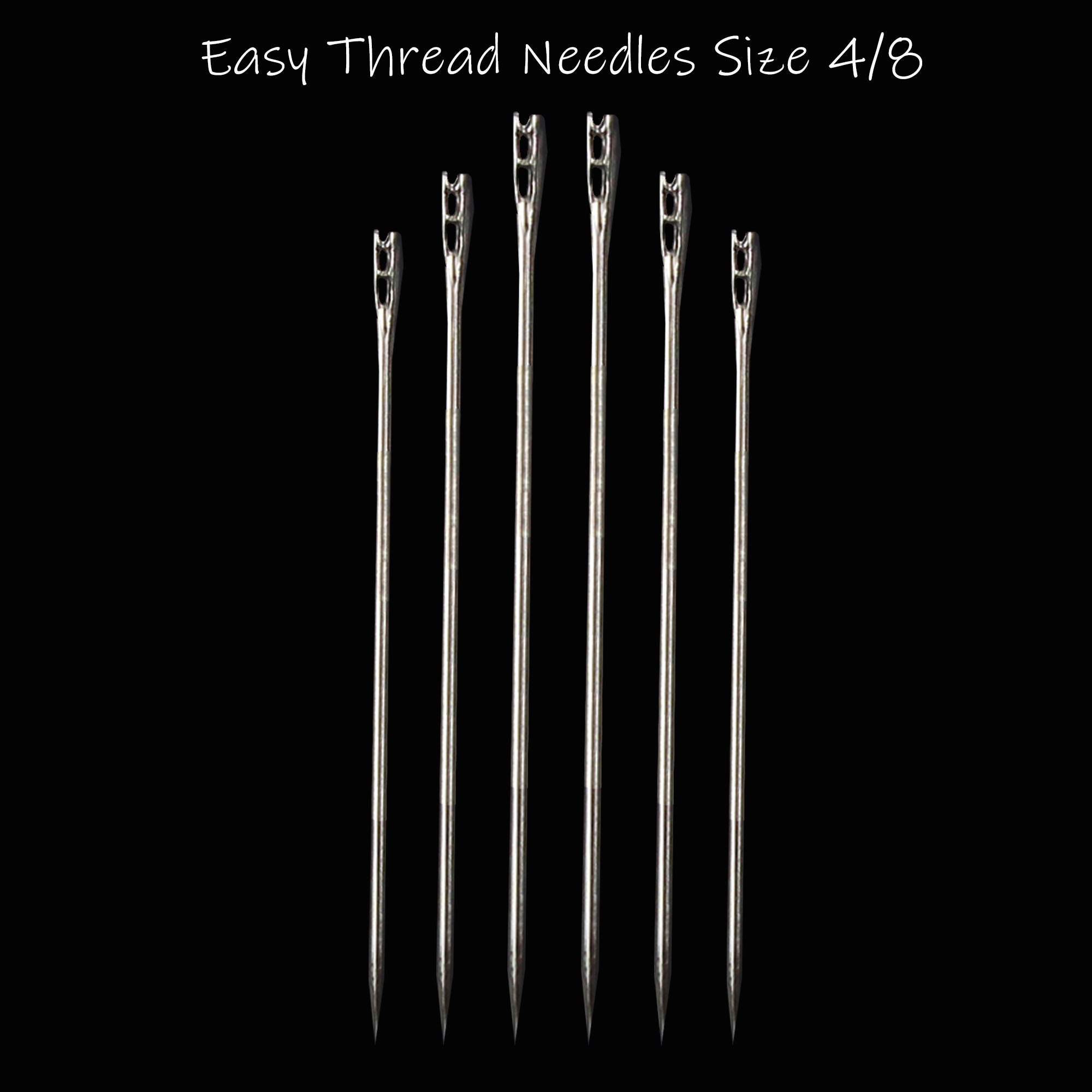 Crafty Hand Sewing Needles Easy Thread Sharps Sew Threading Needle Size 4/8