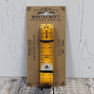 Whitecroft Heritage Professional Tailors Dressmakers Soft Italian Tape Measure