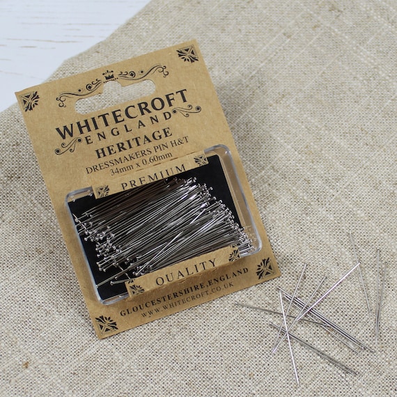 Pin Station Straight Dressmaking Pins in Tin Pin Station Straight Dressmaking Pins in Tin