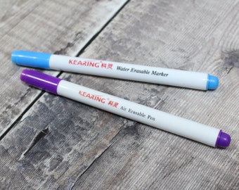 Vanishing Erasable Ink Dressmakers Fabric Marker Pens