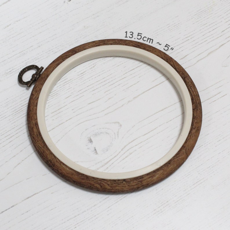 Nurge Embroidery Flexi Hoop Round Cross Stitch Display Wood Etsy