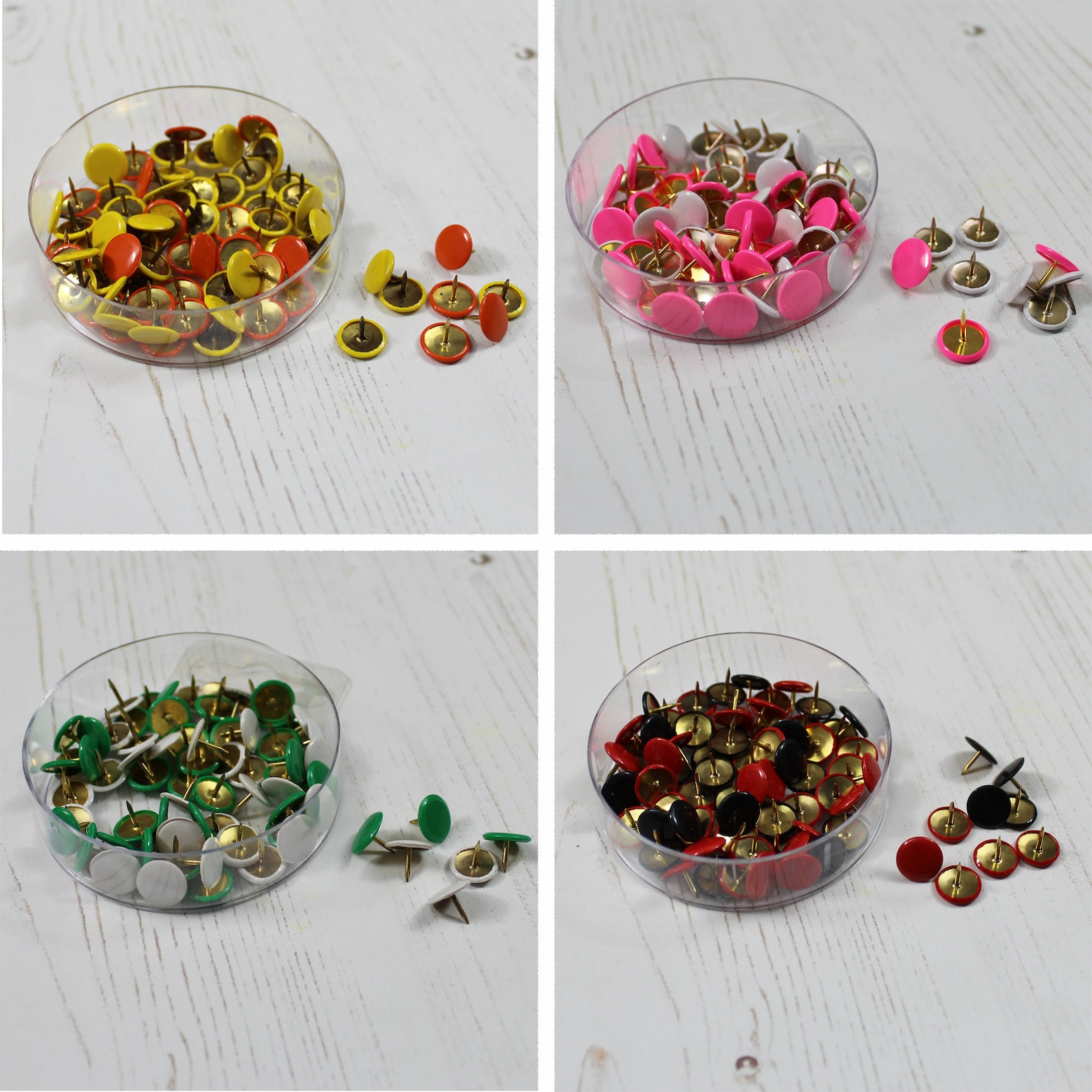 Coloured Drawing Pins 18 Colour Options and Assorted Tumb Etsy