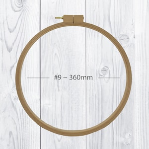 360mm Wooden Quilt Hoop Nurge Beech Wood Embroidery Quilting Ring #9