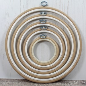 Nurge Embroidery Flexi Hoop Round Cross Stitch Display Sand in 2 Sizes