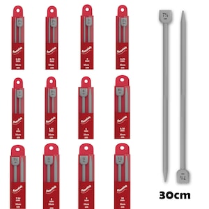 Knitting Needles Whitecroft Essentials Knit Pins 20 Sizes in 30cm Length