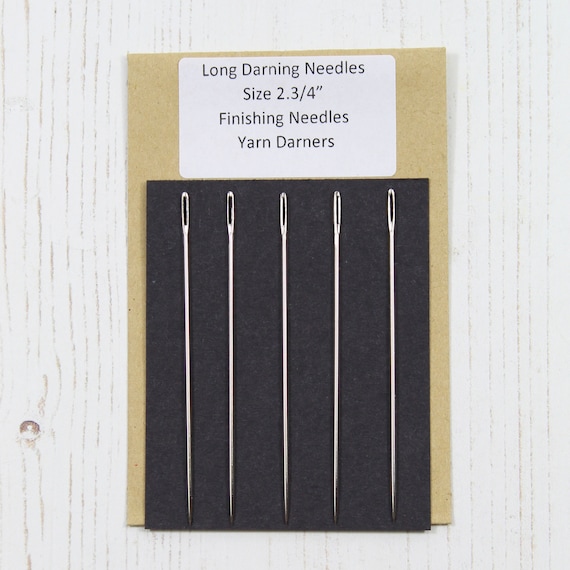 30 X Hand Sewing Needles ASSORTED SIZES Easy Thread Big Eye Set UK 