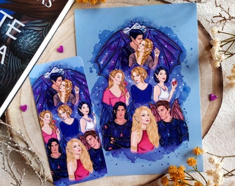Print/Bookmark Night Court, Inner Circle, Velaris