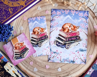 Little Fox magnetic bookmark. Book accessories