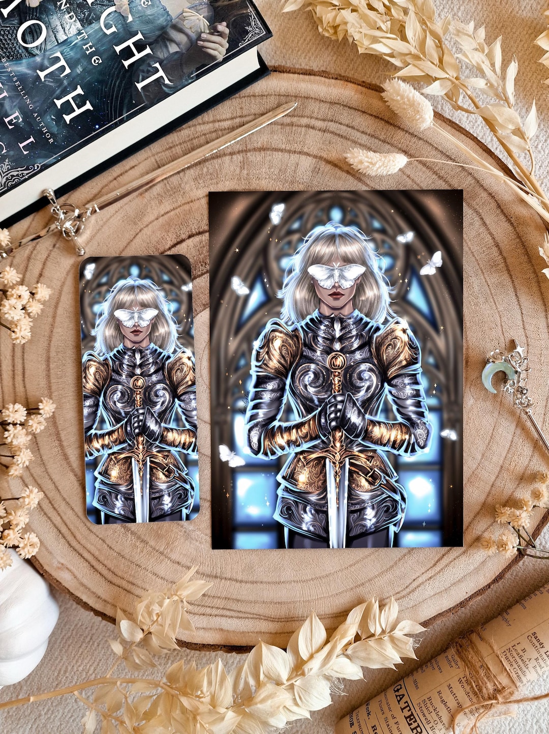 The Knight The Moth Sybil Print bookmark Book Accessories Etsy the-knight-the-moth-sybil-print-bookmark-book-accessories-etsy