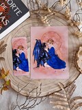 Cassian & Nesta, Print, bookmark, a court of silver flames product logo