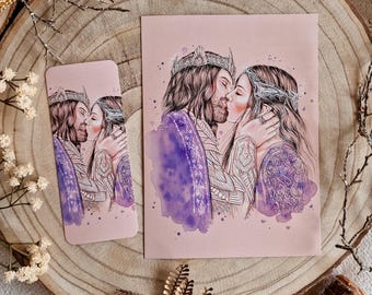 Aragorn & Arwen, Print, bookmark