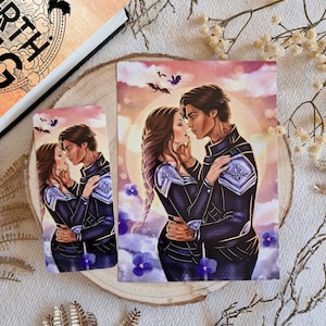 Xaden & Violet Print/bookmark, Fourth wing