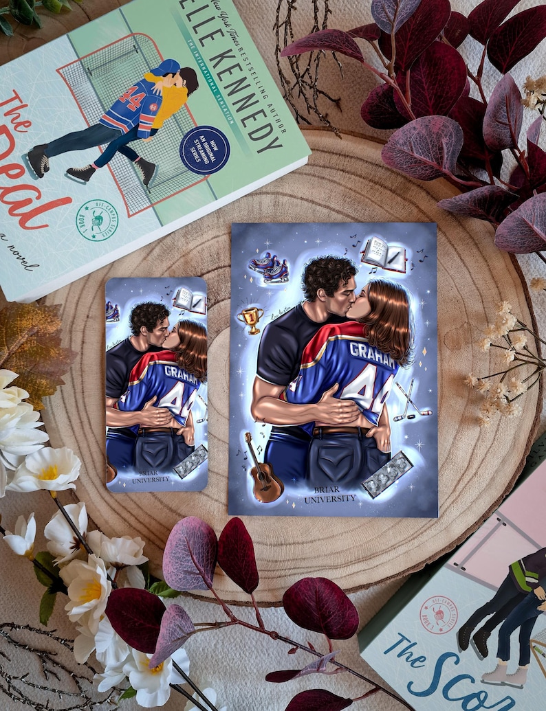 Garrett & Hannah, Tryck/bokmärke, boktillbehör. Print A5 & bookmark