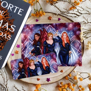 Print/ Bookmark The Valkyries, A Court Of SIlver Flames, Nesta, Emerie and Gwyn, ACOTAR SAGA