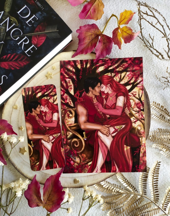 Print/ Bookmark Poppy & Hawke, From Blood and Ash, De Sangre Y Cenizas 