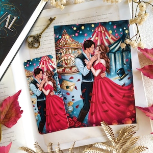 Print/ Bookmark Caraval, Scarlett & Julian, prints and bookmark