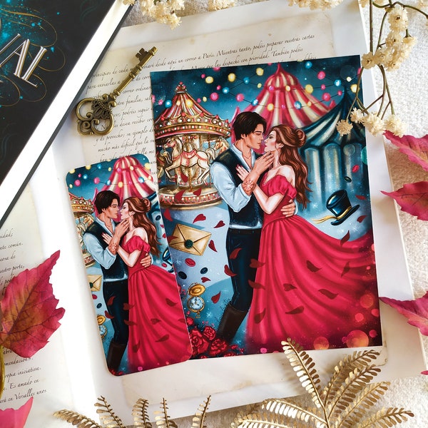 Print/ Bookmark Caraval, Scarlett & Julian, prints and bookmark