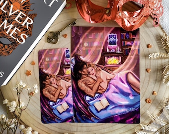 Nessian Print/Bookmark, A Court of Silver Flames, Nesta and Cassian. Book Accessories