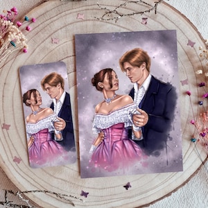 Ruby & James, marque-page imprimé, accessoires de livres, marque-page, Maxton Hall