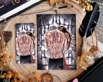 Helena & Kaine, Alchemized, Print/bookmark. Book accessories. Manacled