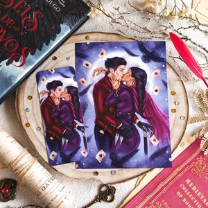 Kaz & Inej Print/Bookmark, Six of Crows