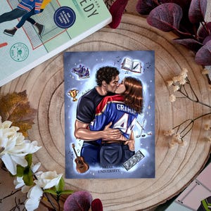 Garrett & Hannah, Tryck/bokmärke, boktillbehör. Print A5 (15x21 cm)